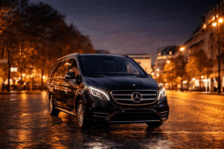chauffeur van mercedes classe v paris 8